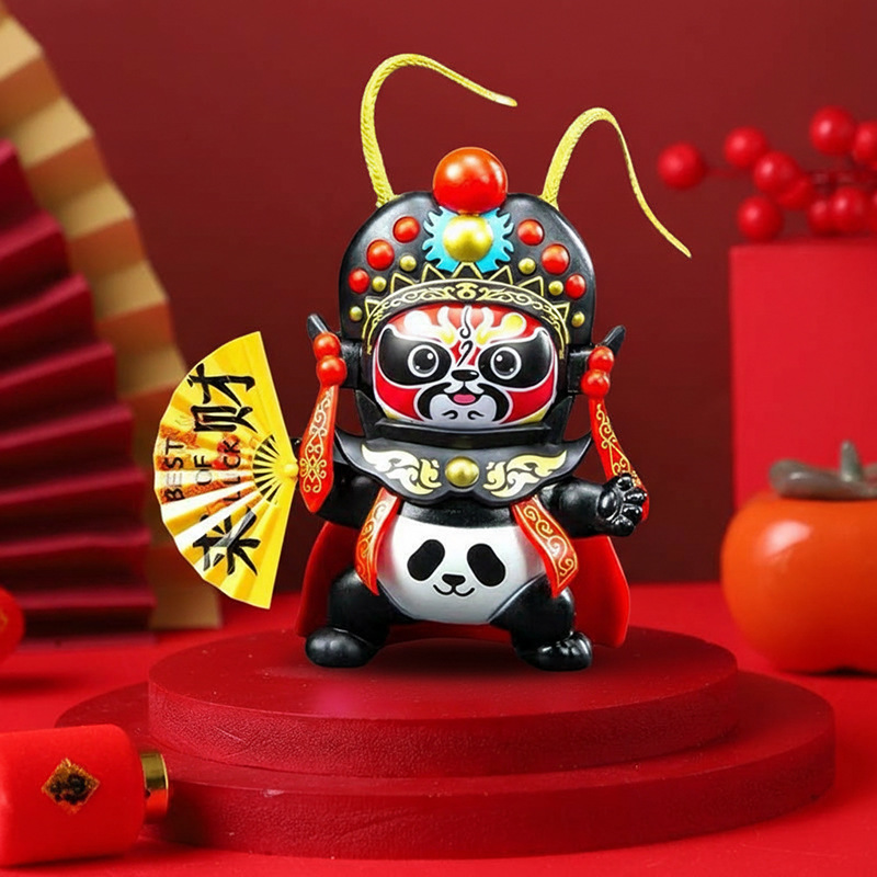 Ópera de Sichuan cara cambiante muñeca creativa Ópera de Pekín maquillaje facial muñeca TikTok puesto de juguete Chengdu regalo de viaje pequeña muñeca