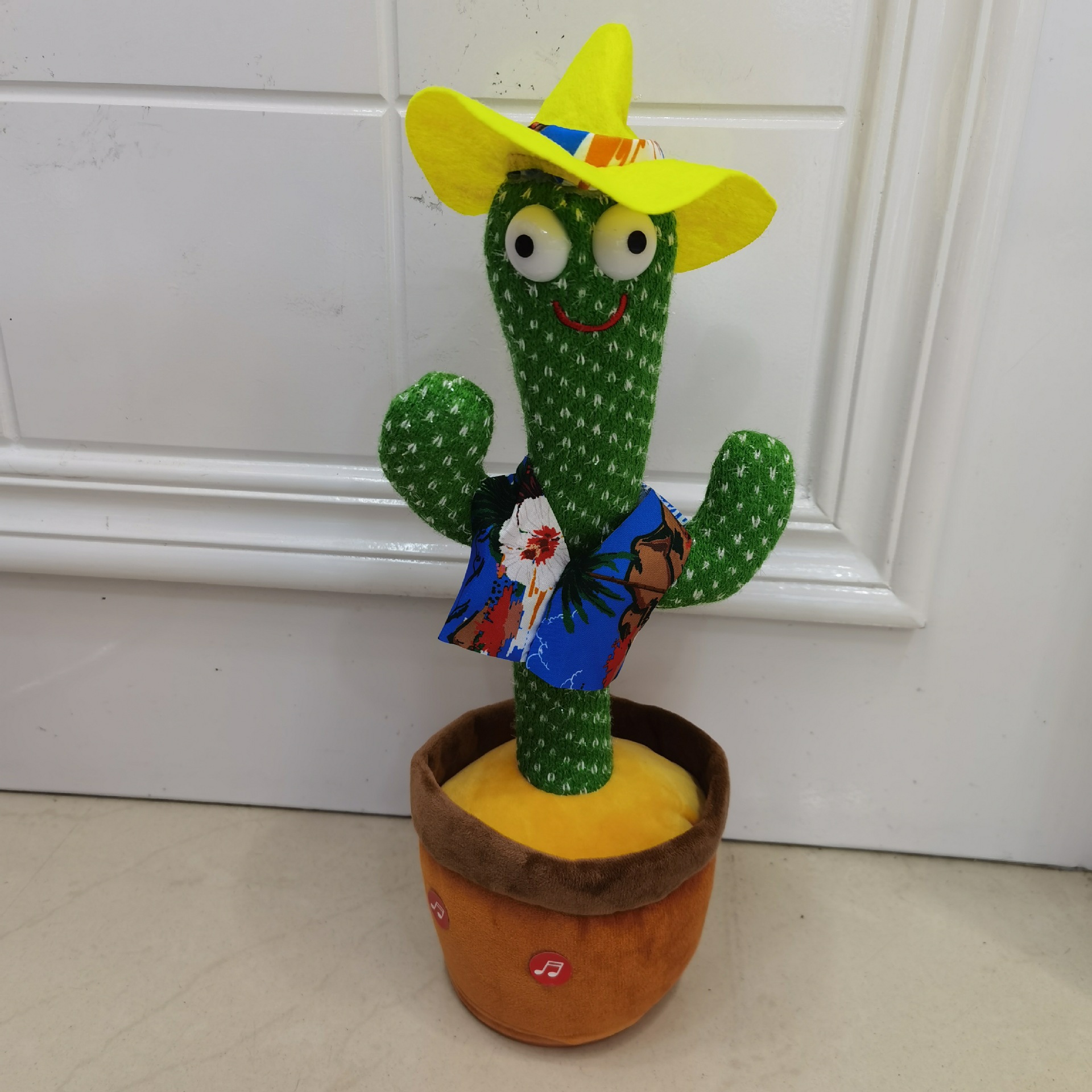 Cactus de baile transfronterizo encantador, flores de charla, ruido de ruido, juguetes de peluche eléctricos para aprender a hablar, cantar y bailar.