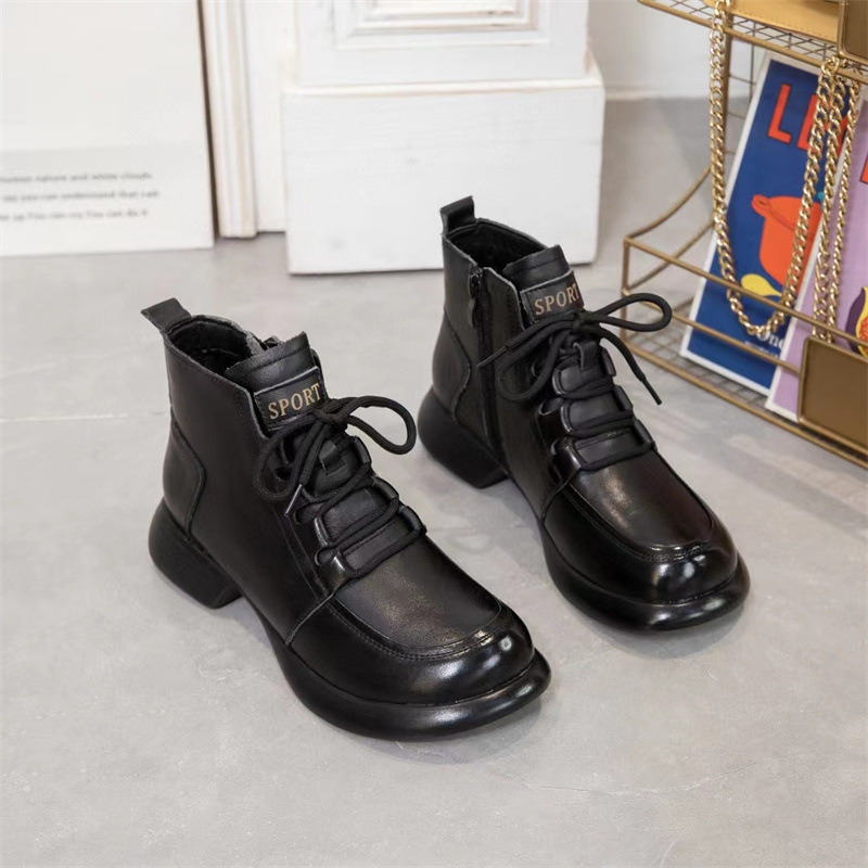 Keep warm low boots flat