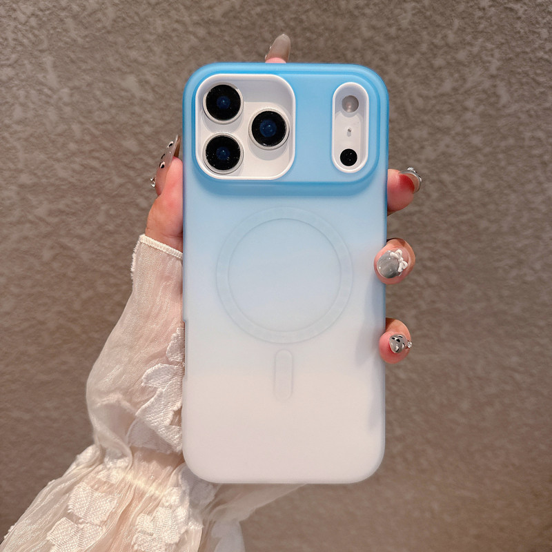 简约纯色二合一磁吸适用iPhone17promax手机壳防摔苹果16渐变壳15|undefined