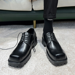 Men's Fashion Thick Sole Leisure Derby Shoes, Unisex Daily Wear Japanese Style Design, Model 36721-T