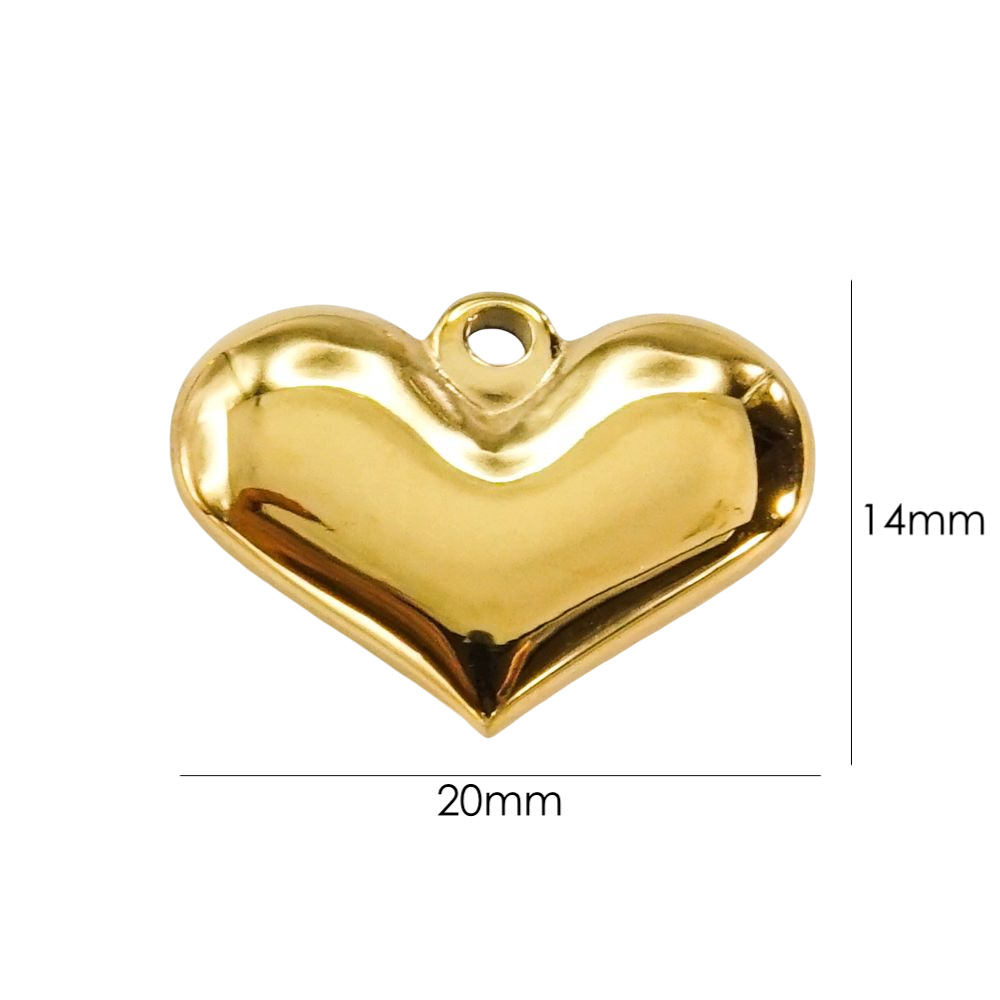 9g Weight PVD Coated Gold Plating Process Pendant Jewelry Making Type 14K Gold, Real Gold Plated Plating Material DIY Jewelry Accessories Classification 10 PCS/Package Quantity 304 Stainless Steel Material Heart Shape Pattern Simple Style Style Waterproof Non Tarnish, Plating Craft 10 PCS/Package 304 Stainless Steel PVD Coated 14K Gold Real Gold Plated Heart Shape Pendant DIY Jewelry Accessories 16