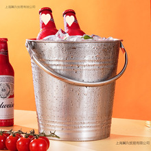 冰块桶商用不锈钢手提小冰桶酒吧香槟桶红酒啤酒家用加厚