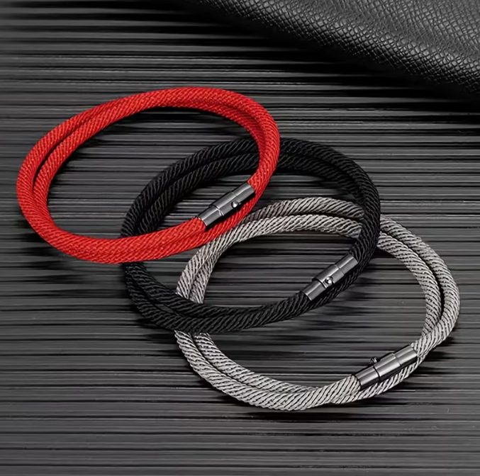 New Magnetic Clasp Valentine's Day Gift Bracelet for Couples, Lucky Red String Magnetic Jewelry Bracelet for the Year of Birth