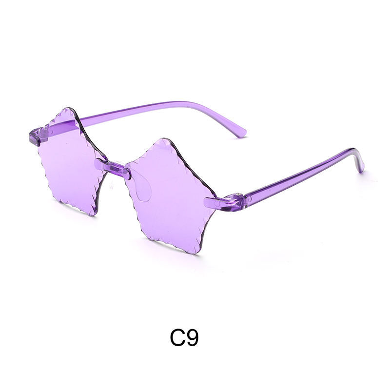 Children's sunglasses cute baby colorful sunglasses trendy unisex kids fashion five-pointed star glasses Korean cartoon glasses