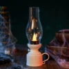 Electronic oil lamp - white