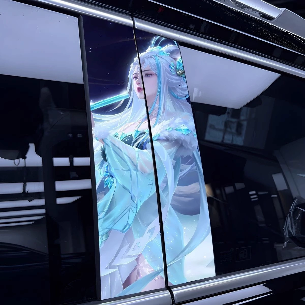 Автомобильная индивидуальность креативная наклейка B-стойка наклейка King Glory защитная пленка декоративная наклейка мода средней колонны окрашенная