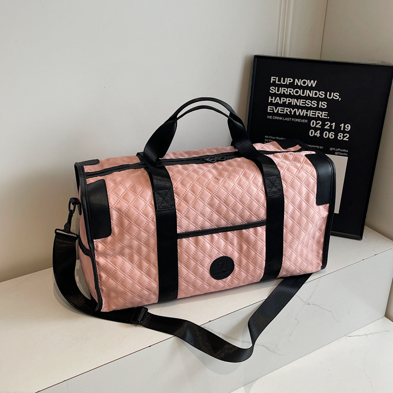 Bolsa de viaje coreana de gran capacidad, bolsa de viaje corto, bolsa de yoga de otoño y invierno, bolsa de ocio deportiva para mujeres.