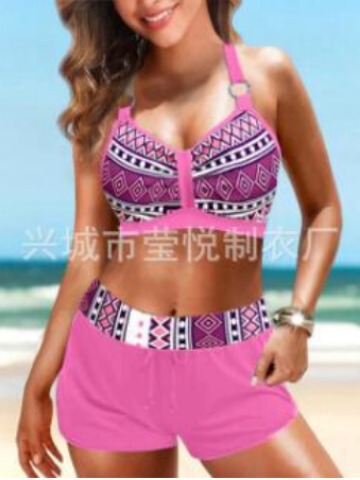 Retro sexy split beach swimwear
