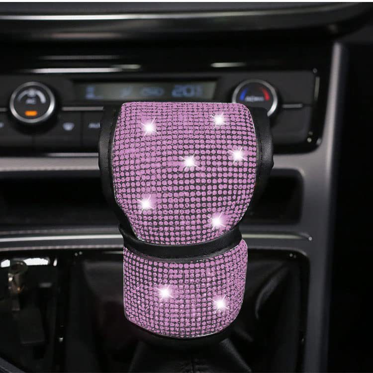 Car Steering Wheel Cover Diamond New Four-Season Universal Seat Belt Cover Multi-Piece Coaster Steering Wheel Protective Cover