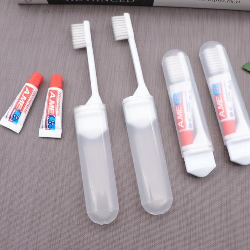 Hotel Disposable Travel Soft-Bristle Foldableing Toothbrush Portable Toothpaste Two-In-One Set for Cleaning Small Heads between Teeth Hotel Disposable Travel Soft-Bristle Foldableing Toothbrush Portable Toothpaste Two-In-One Set for Cleaning Small Heads between Teeth