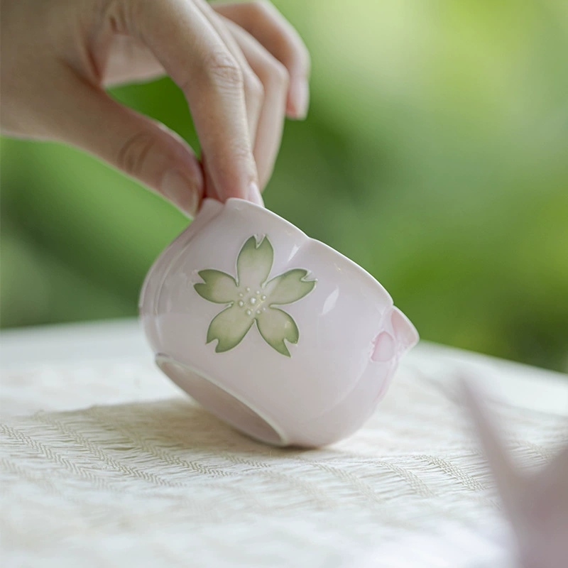 Сервиз и чайная пара Arita with hand-painted pink cherry blossom мастер чашка керамическая чашка для чая с цветами ароматный чайный набор чашка для чая гунфу