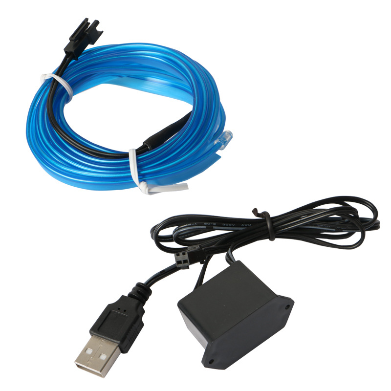 Calaf EL con borde Luz fría Barra de luz de la atmósfera del coche con clip Luz de iluminación Luz de hueco de puerta Luz fría Luz decorativa