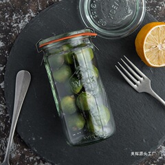 迪斯凯德国进口WECK食品级腌制玻璃罐密封罐储物罐果汁瓶耐热储物
