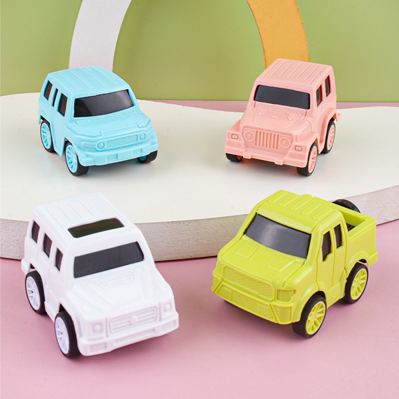 Los niños tiran hacia atrás deslizante vehículo todoterreno resistente a la caída mini modelo de coche al por mayor puesto juguetes niños y niñas pequeños regalos