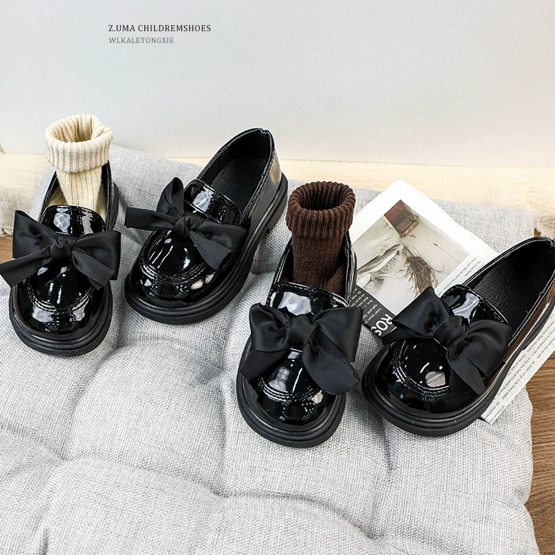 Le Fu обувь женский 2025 новый весенний педаль женские туфли черный английский стиль маленькие кожаные туфли с толстой подошвкой Мэри Джейн