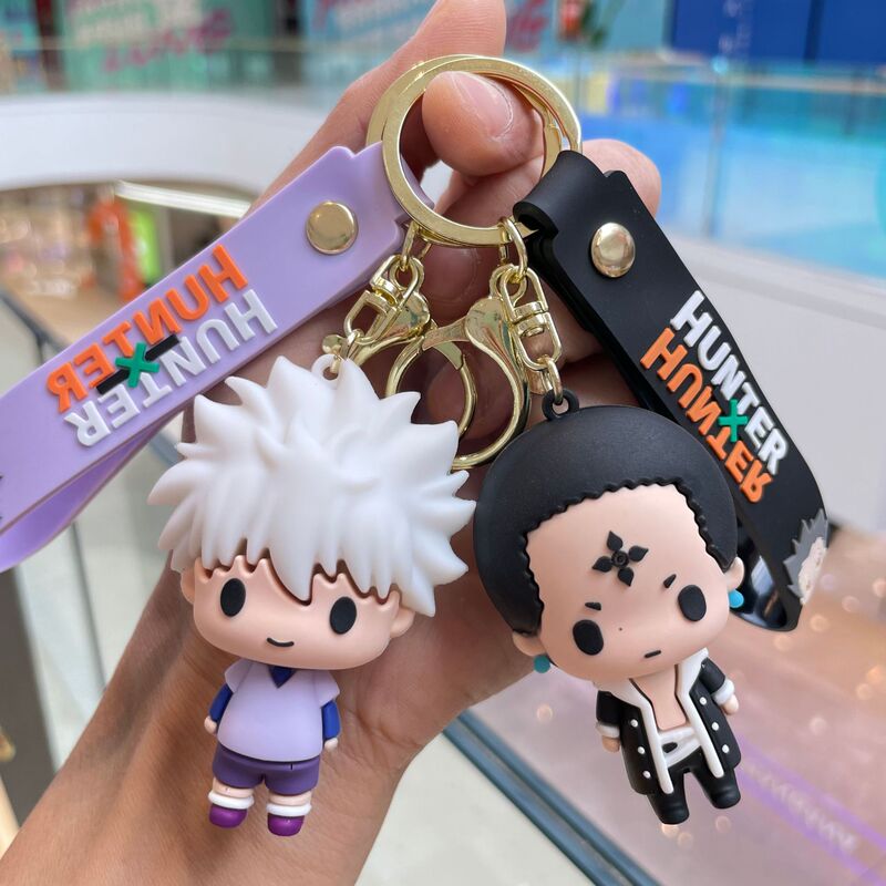Cross-Border Full-Time Hunter Keychain Xiaojie Qijun Pendant Cartoon Doll Bag Pendant Car Key Chain Wholesale