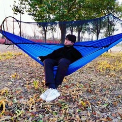 210tナイロン布 (通称パラシュート布)速開防蚊ポール蚊帳ハンモック旅行レジャー娯楽