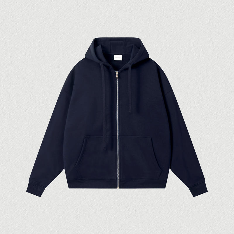 380G gran anillo antiestático vestido de hombro cardigan chaqueta con cremallera con chaqueta encapuchada logotipo personalizado ropa de trabajo