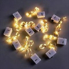 0.6m 2.3m LED 銅線花束ライトストリングケーキデコレーション小さなカラフルなライトライトストリング点滅ライト星空
