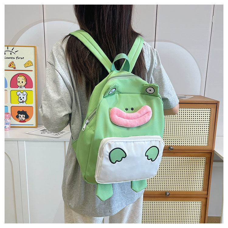 A new large-capacity, creative and funny schoolbag for students in the style of a Japanese-style cute and ugly cartoon anime school undefined