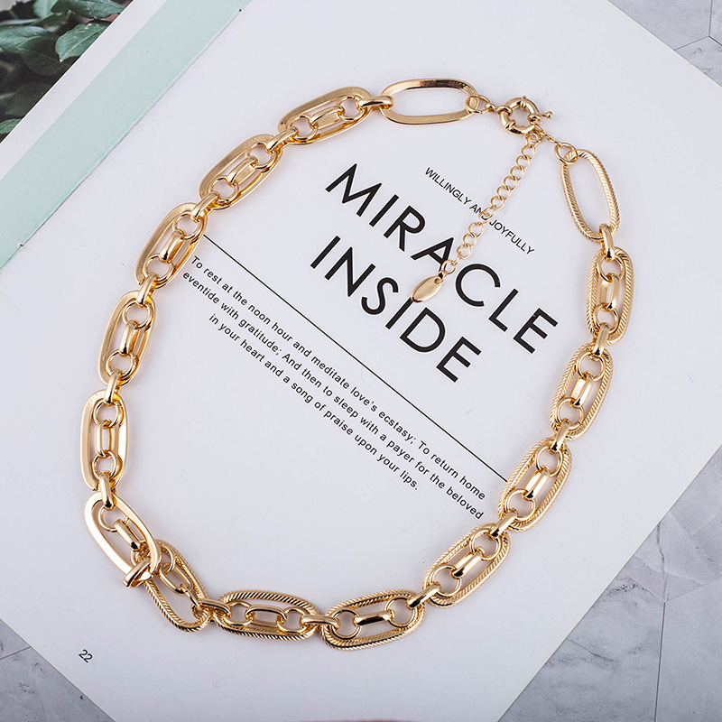 67g Weight Steel Pendant Material Pendant Necklace Classification Steel Chain Material Belcher Chain Chain Type Wedding, Travel Occasion Steel Material Waves Pattern Women'S Gender Simple Style, Classic Style Style Simple Style Classic Style Waves Steel Belcher Chain Pendant Necklace In Bulk 4