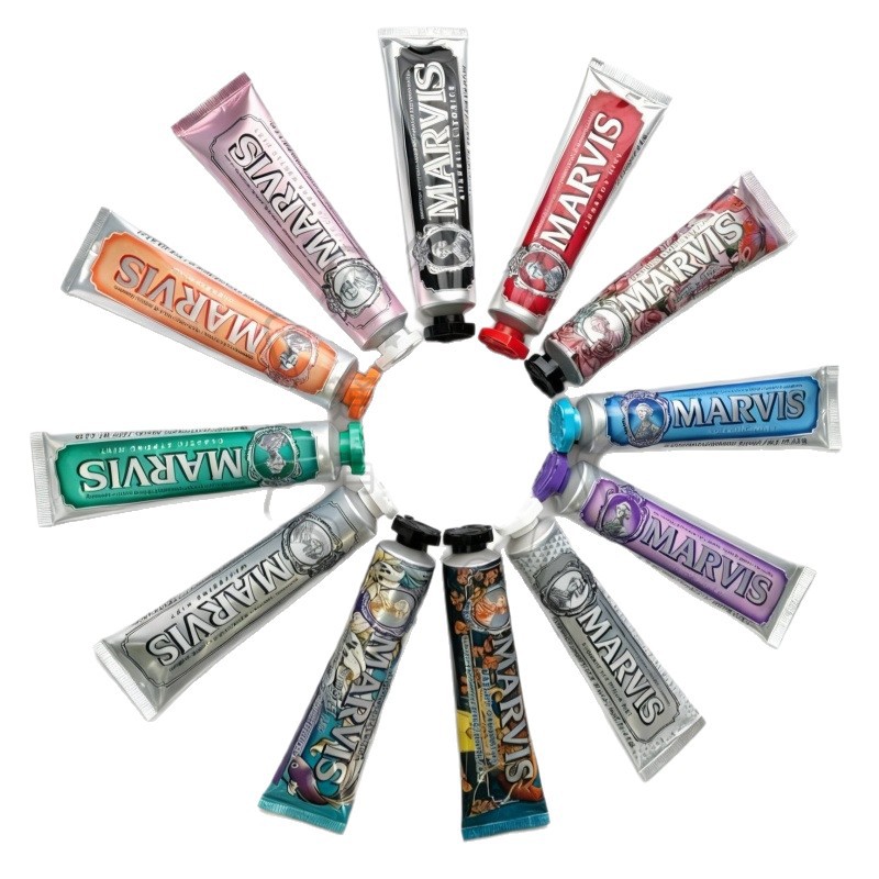 Explosiones transfronterizas, pasta de dientes de menta italiana, 85ml, aliento fresco, regalo de mano al por mayor.