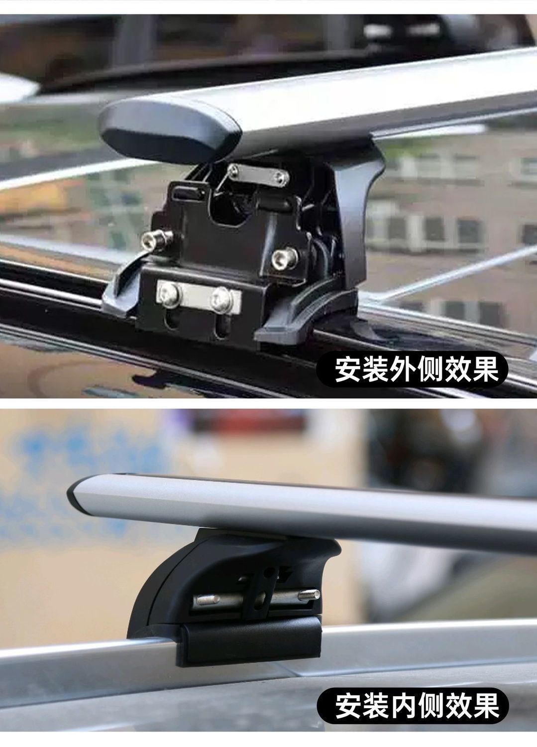 Universal Car Roof Tent Crossbar Aluminum Alloy Roof Tent for Outdoor Self-Driving Travel, Thickened Heavy-Duty Roof Luggage Rack