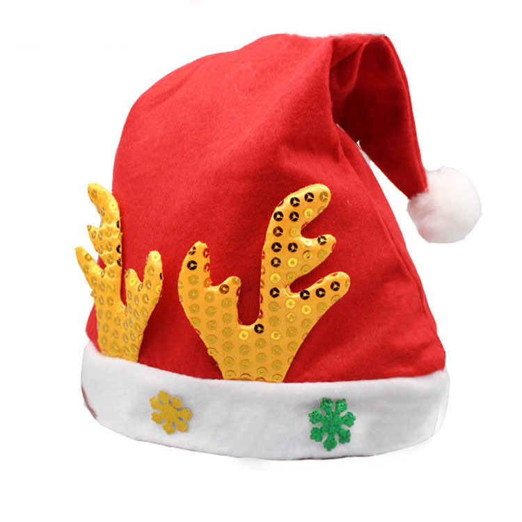 儿童拉绒鹿角帽 - 副本