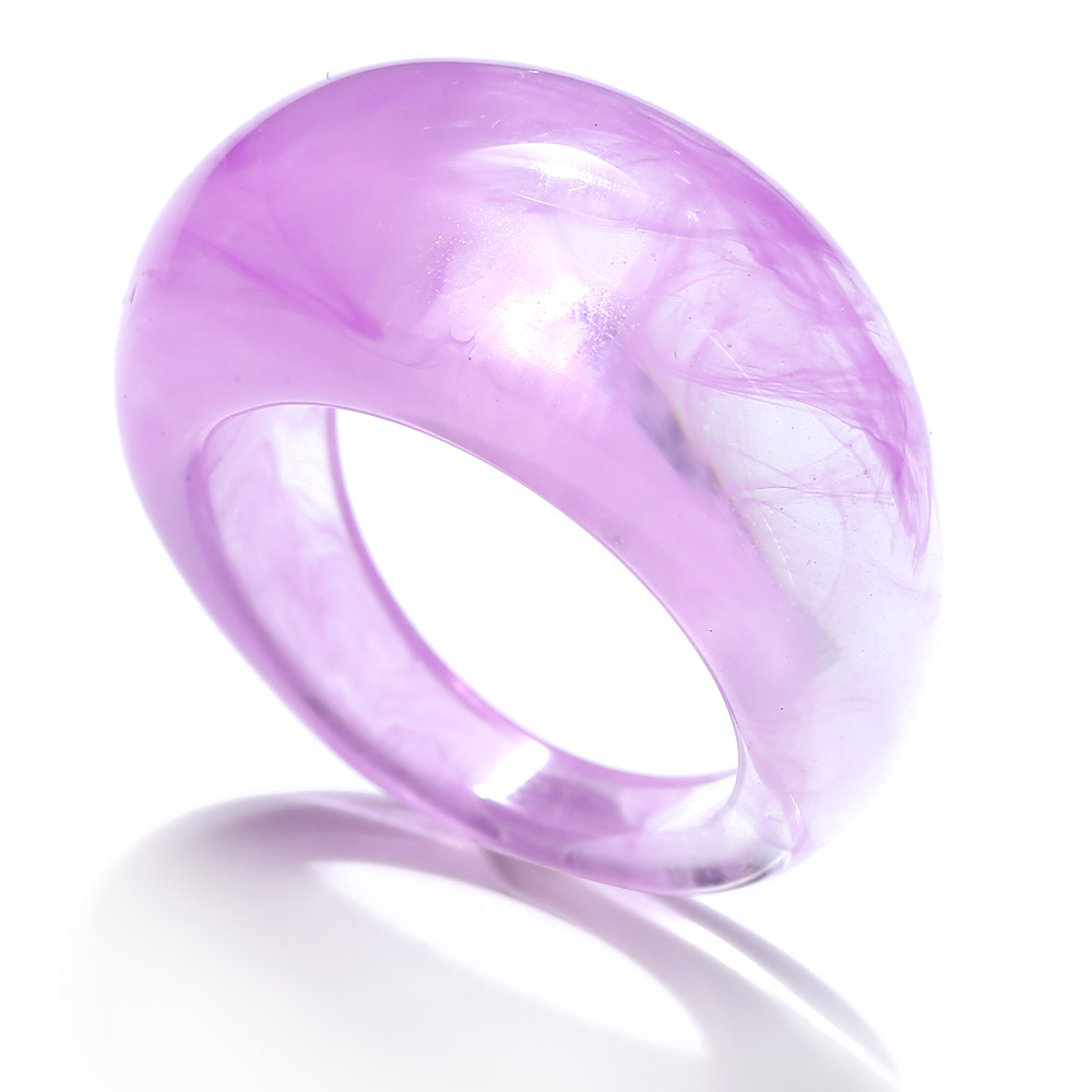 wholesale simple geometric rendering resin ring