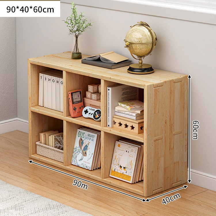 Gabinete de almacenamiento de ventana flotante de madera sólida, estante de balcón, estante contra la pared, armario de almacenamiento de barra larga de una sola capa, estante de piso bajo