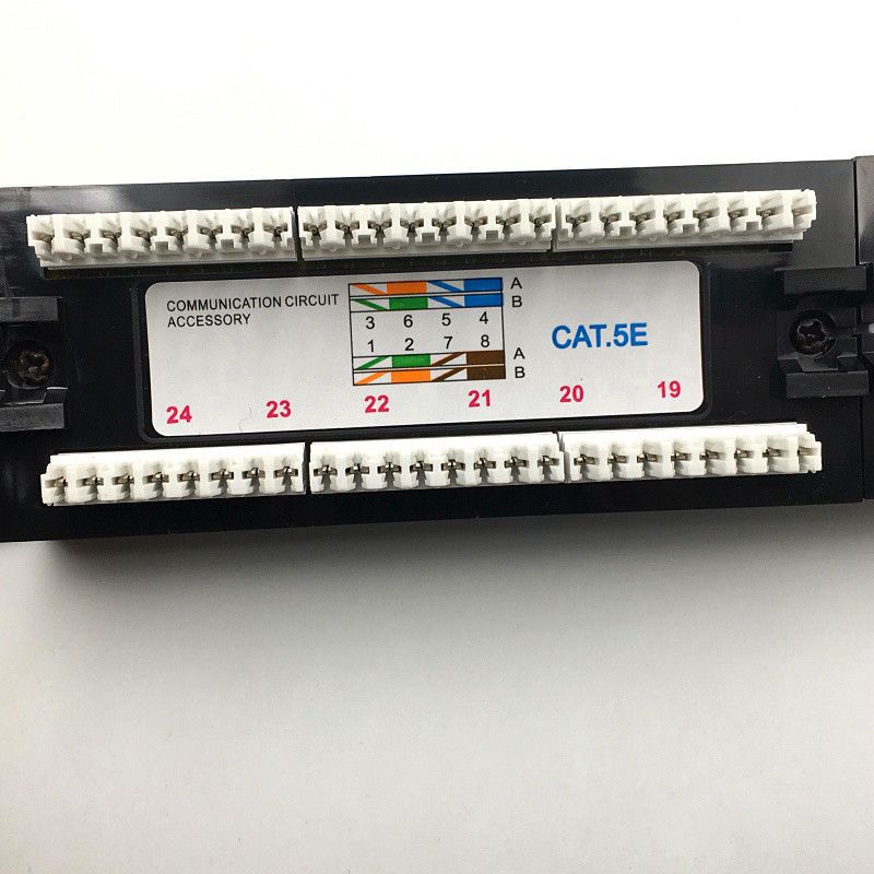 达标Cat5e超五类24口网络配线架工程镀金48口六类网络配线架-阿里巴巴