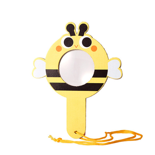 Outdoor spring exploration magnifying glass handmade diy children's self-made materials kindergarten parent-child paste toys