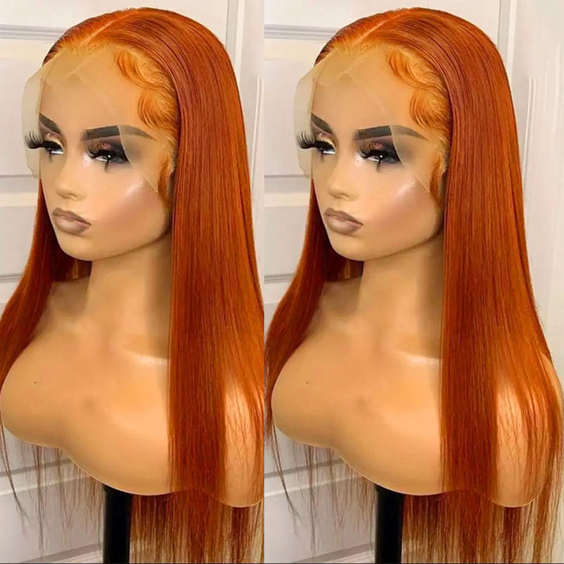 4X4 Front Lace Wig 350 Straight Lace Front Wig Human Hair Real Headgear