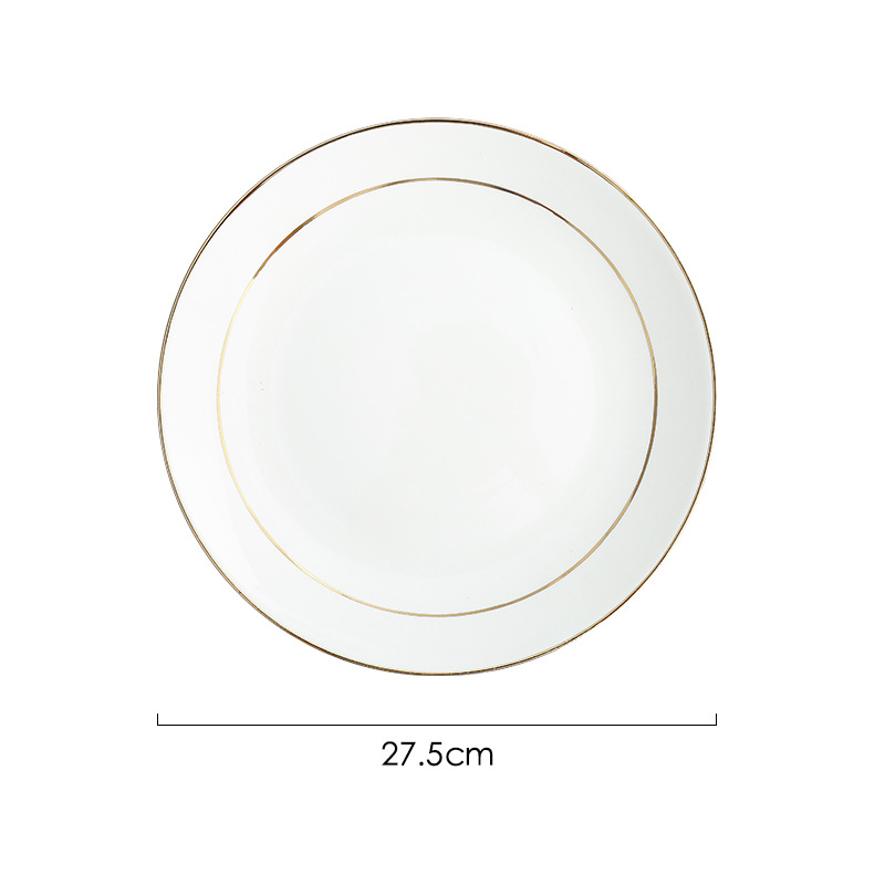 이중금테 11inch 얕은접시 1박스 30개