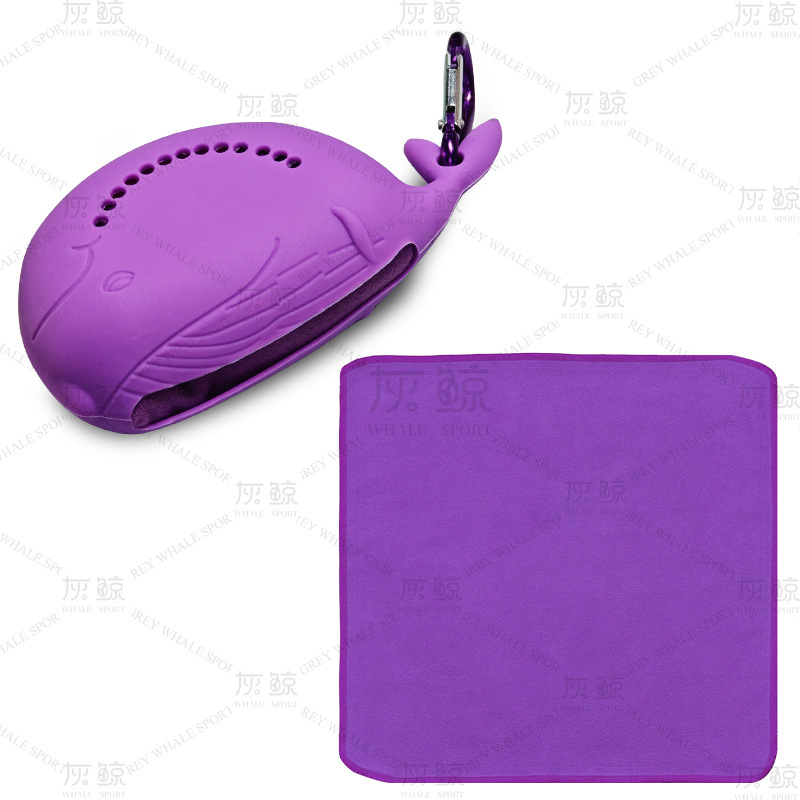 보라색 작은 고래 세트