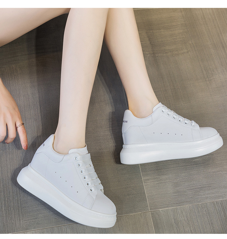 Giày sneaker nữ chunky đế dày phong cách McQueen mới xuân hè 2025, tăng chiều cao — 6706 tăng chiều cao [đuôi trắng], 6706 Tăng chiều cao của đuôi đen] chi tiết 22