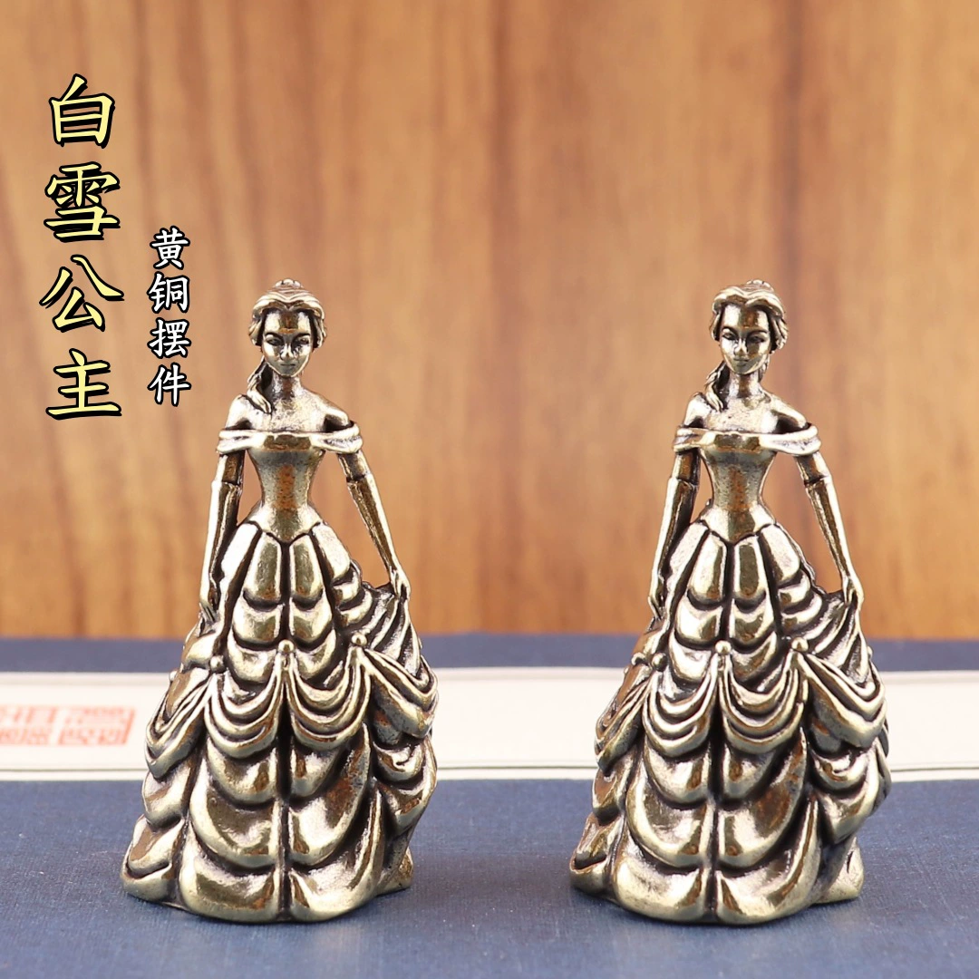 Чистая латунь Белоснежка сказочная принцесса модель ретро домашний декор