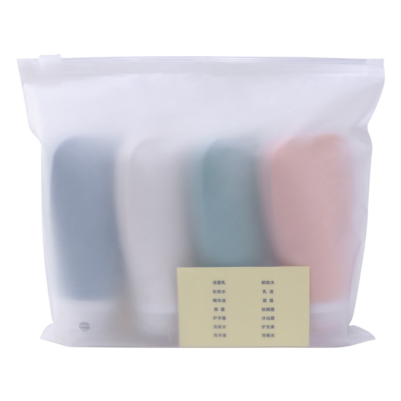 Amazon caliente de silicona sub-botella portátil apretón cosmético viaje sub-botella traje botella vacía muestra