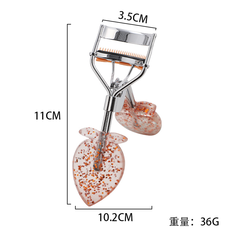 Corazón de桃 mango clip de pestañas gran ángulo natural sol pestañas curvas artefactos herramientas de maquillaje de belleza clip de pestañas novato
