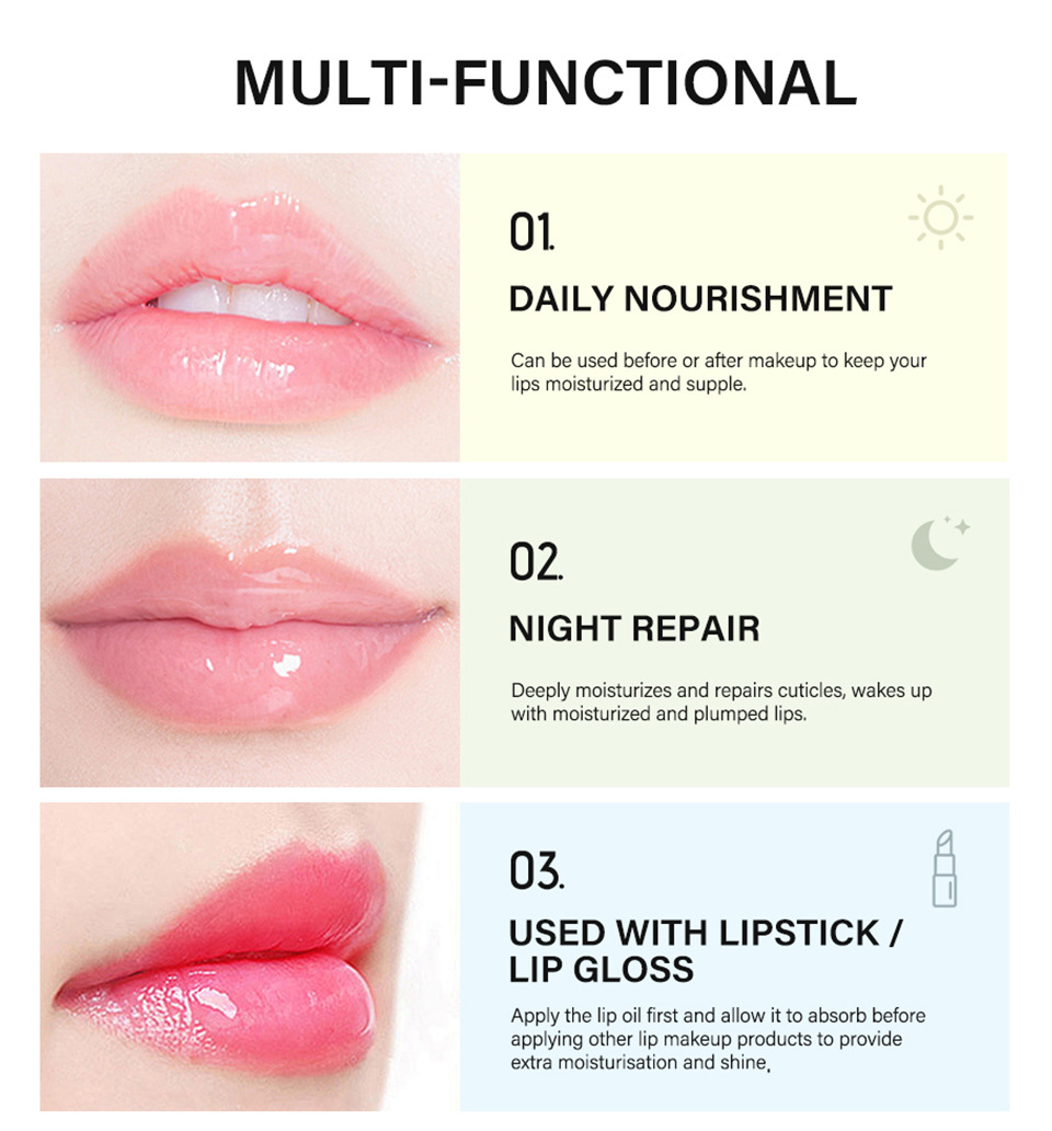 lakerain Lip Oil is a fruit-flavored lip moisturizing oil Application Scenario