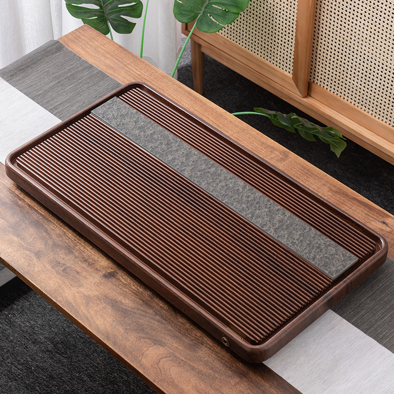 "우드스톤" 월넛색상 [68X38cm] (1cm 대구경 배수구!)