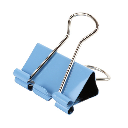 Office supplies barrel color swallowtail clip multi-size storage clip iron clip test paper clip ticket clip simple long tail clip