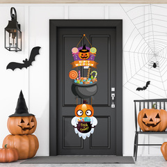 クロスボーダーアマゾンハロウィンテーマ装飾紙ドア吊り下げ装飾品シーンレイアウト小道具パーティー用品