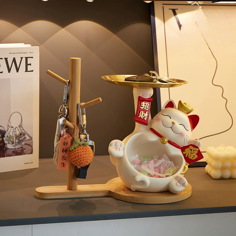 Ключ от входной двери Lucky Cat, шкаф для обуви, хранение, украшение для гостиной, подарок на новоселье, фабрика