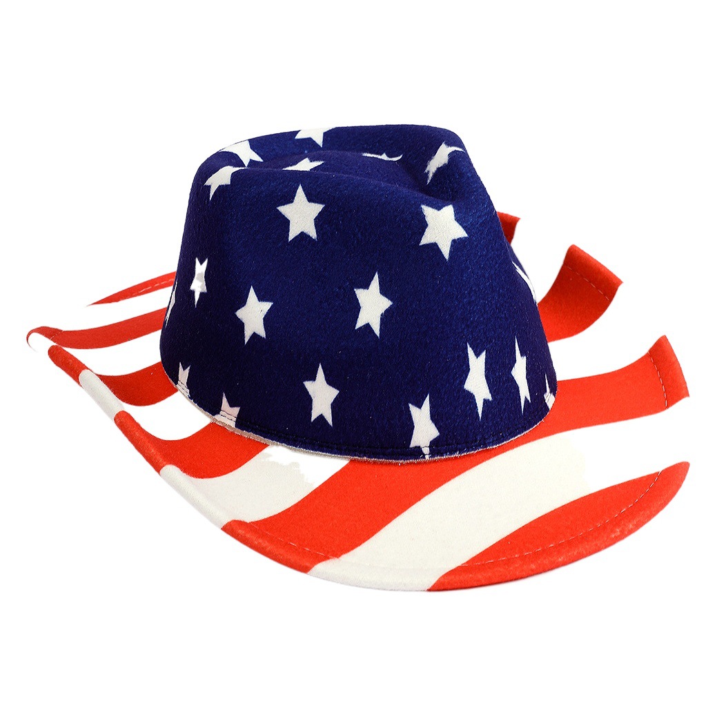 Bandera americana occidental Panamá Denim sombrero marinero danza sombrero personalidad Pradera Estrella Jazz sombrero