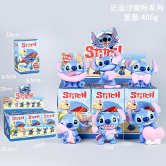 史迪仔暖粉系列盲盒星际宝贝潮玩手办动漫史迪奇公仔桌面摆件跨境