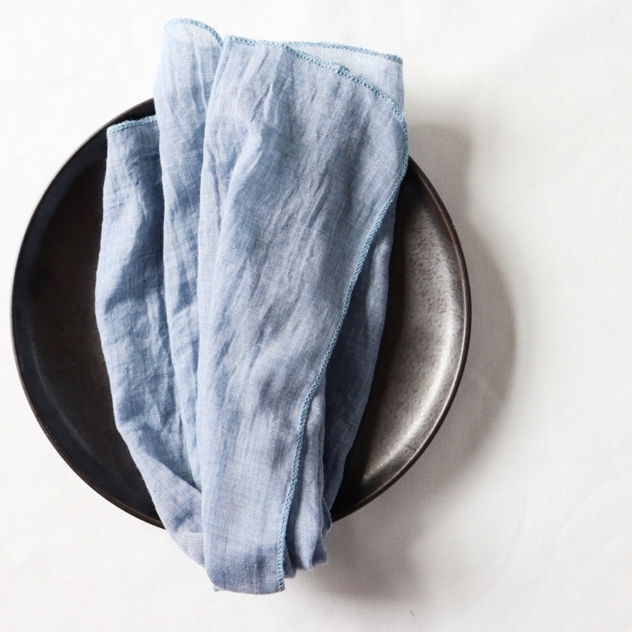 Servilletas transfronterizas, crepé, hilo de Bali, mantel de poliéster, restaurante occidental, hotel de bodas, decoración de telas, fábrica de telas de boca arrugadas