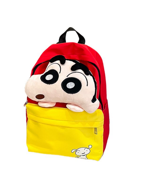 Cartoon crayons, cute doll, school bag for elementary school students, Korean style, worn on the shoulder