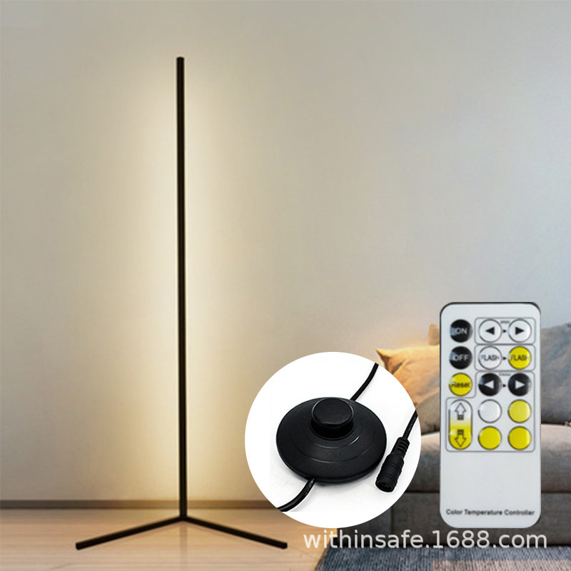 FUENTE moderna Luz de relleno en vivo LED de colores RGB lámpara de pie sala de estar dormitorio esquina simple magia colorida lámpara de techo